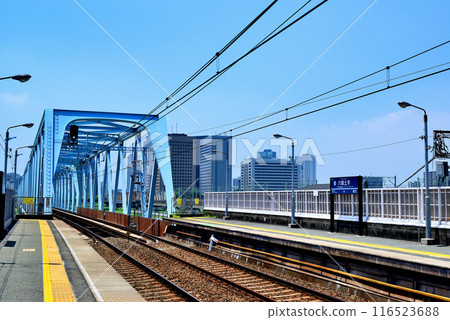 Keihin Kyuko Railway Rokugo-dote Station Keihin Kyuko Tamagawa Bridge 116523688