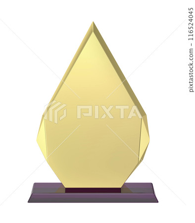 Arrow shaped gold award Arrow shaped gold award 116524045
