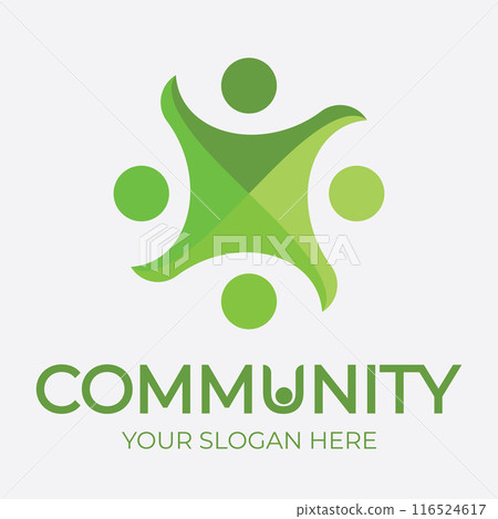 Community, network and social icon 116524617