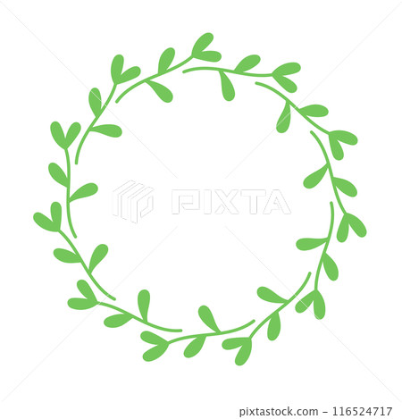 Simple leaf wreath Simple leaf wreath 116524717
