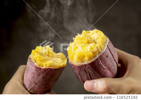 秋天的味道烤紅薯 116525192