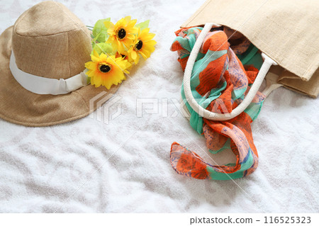 Hat and bag - Summer outing image 116525323