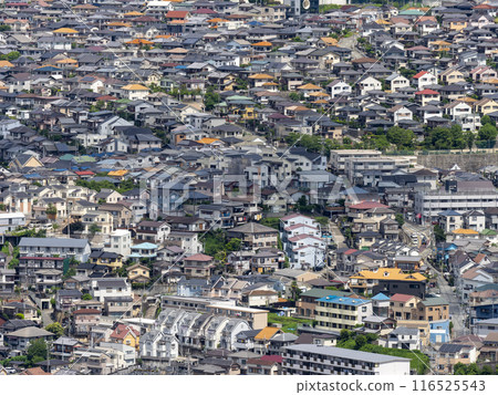 依山而建的人口密集住宅區 116525543