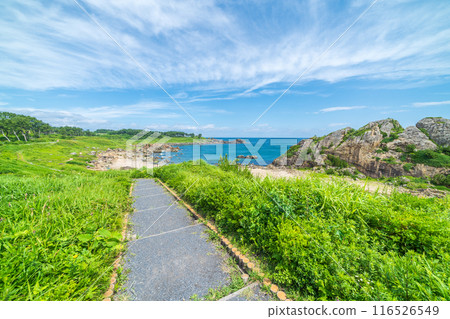 ``Aomori Prefecture'' Beautiful scenery of Nakasuka coast Tanesashi coast ``Aomori Prefecture'' Beautiful scenery of Nakasuka coast Tanesashi coast 116526549