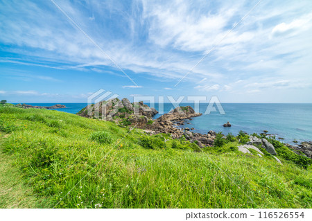 ``青森縣''中須賀海岸的美麗風景種差海岸 ``青森縣''中須賀海岸的美麗風景種差海岸 116526554