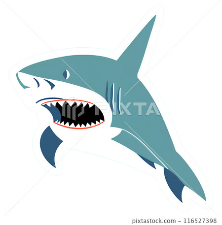 Shark (Great White Shark) Character Illustration 116527398