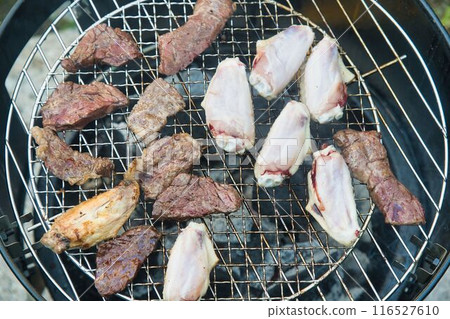 Bake meat on the barbecue Bake meat on the barbecue 116527610