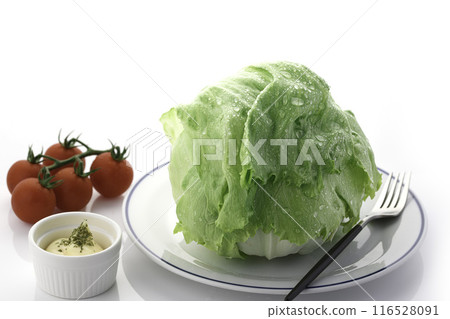 新鮮生菜和櫻桃番茄 116528091