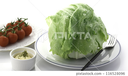 新鮮生菜和櫻桃番茄 116528096