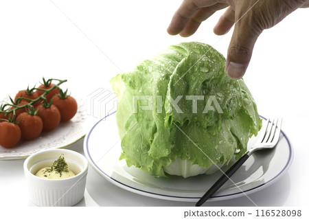 新鮮生菜和櫻桃番茄 116528098