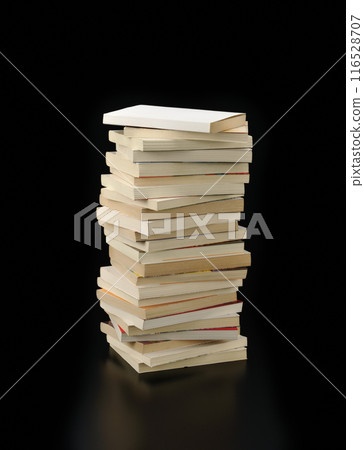 Stacks of old paperback books 116528707