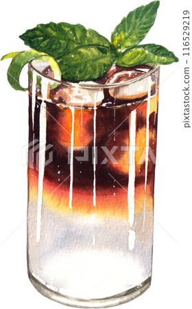Coffee culture watercolor png icon Coffee culture watercolor png icon 116529219