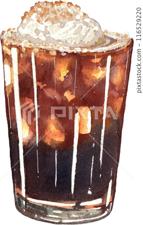Coffee culture watercolor png icon 116529220
