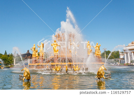 Nation or Peoples Friendship Fountain in VDNKh Nation or Peoples Friendship Fountain in VDNKh 116529757