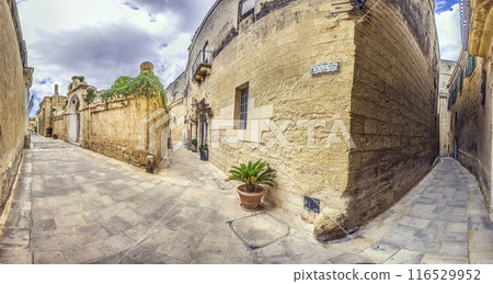 Impression from the historic Maltese city of Mdina without people Impression from the historic Maltese city of Mdina without people 116529952