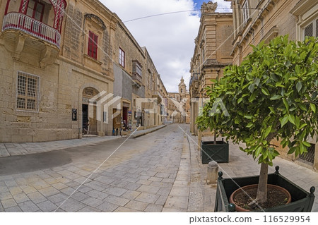 Impression from the historic Maltese city of Mdina without people 116529954