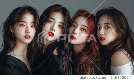 韓式偶像團體AI生成圖像 韓式偶像團體AI生成圖像 116530694