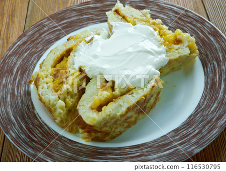 Roll of potato pancakes 116530795