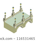 Isometric illustration "Nihonbashi" that becomes a city when arranged 116531465