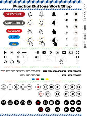 Vector material, FunctionButtons_WorkShop Vector material, FunctionButtons_WorkShop 116532777
