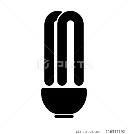 fluorescent bulbs icon symbol fluorescent bulbs icon symbol 116533192
