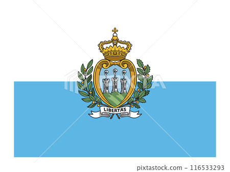 Flag of San Marino 116533293