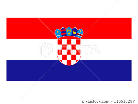 National flag croatia National flag croatia 116533297