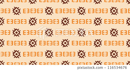 African ethnic seamless pattern. Tribal background African ethnic seamless pattern. Tribal background 116534676