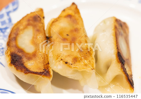 Delicious grilled dumplings 116535447