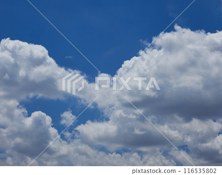 夏天美麗的藍天和美麗的雲彩 116535802