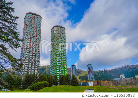 Tomamu's colorful towers Tomamu's colorful towers 116536058