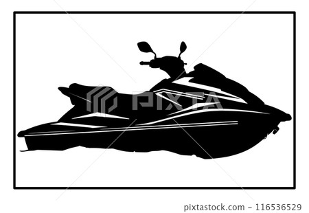 Jet Ski Silhouette - Water Sports Illustration and Clipart Jet Ski Silhouette - Water Sports Illustration and Clipart 116536529