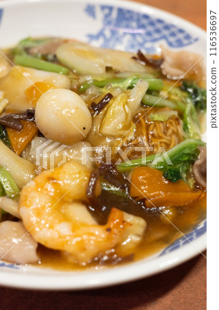 Delicious Chinese dish Gomoku Yakisoba Delicious Chinese dish Gomoku Yakisoba 116536697