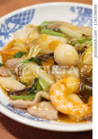 Delicious Chinese dish Gomoku Yakisoba 116536698