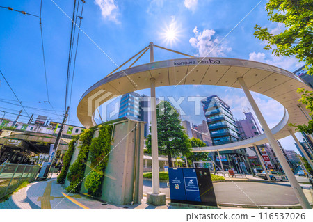 Tokyo cityscape in Japan, overlooking the Yamanote Line, Otsuka Station, Otsuka Ekimae Station, etc. = July 5, 2024 116537026