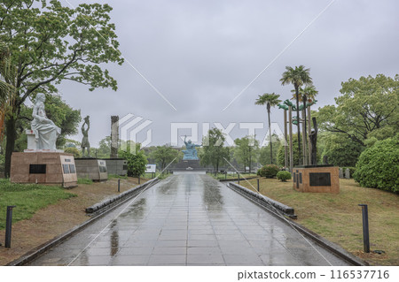 Peace Statue, Symbol of Hope and Resilience May 12 2024 116537716