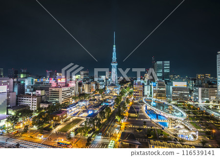 <<愛知縣>>名古屋街景名古屋榮夜景 116539141