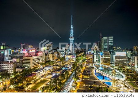 <<愛知縣>>名古屋街景名古屋榮夜景 116539142