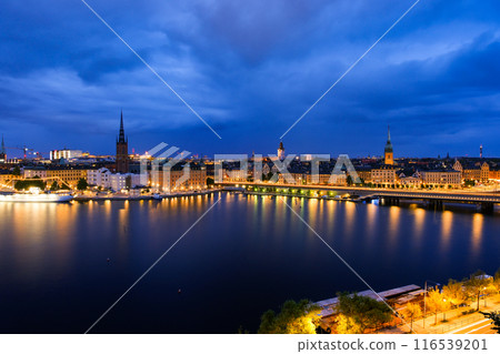 Night view of Stockholm, Sweden Night view of Stockholm, Sweden 116539201