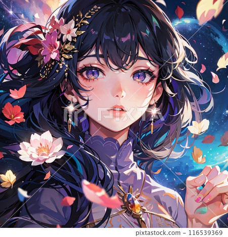 Stock Illustration: Girl [AI generated image] 116539369