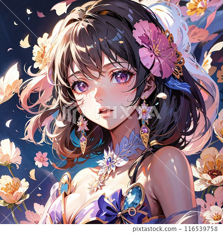 Stock Illustration: Girl [AI generated image] 116539758