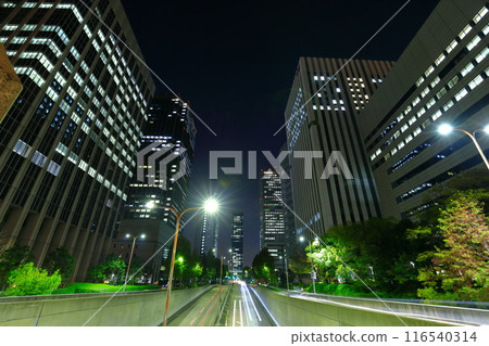 [Osaka Prefecture] Night view of Osaka Business Park 116540314