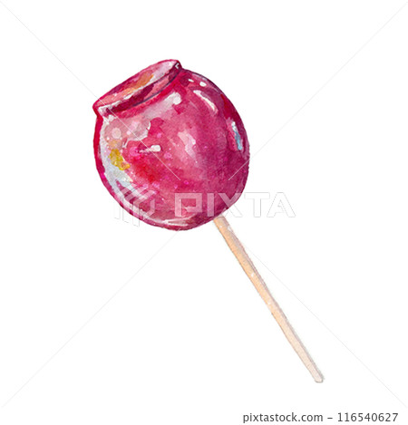 Watercolor candy apples 116540627