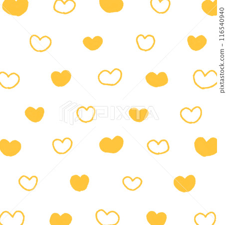 手繪插畫條紋心形圖案背景 17 116540940