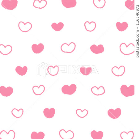 條紋心形圖案背景手繪插畫4 116540972