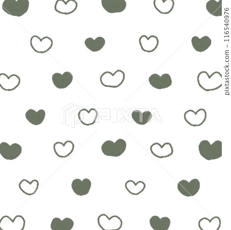 條紋心形圖案背景手繪插畫1 116540976