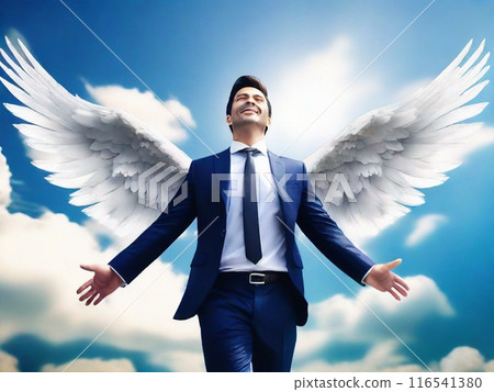 The businessman who gained wings and freedom 116541380