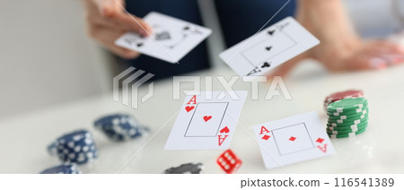 Playing cards for poker game, gamble games and casino Playing cards for poker game, gamble games and casino 116541389