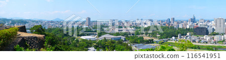 從仙台城遺址看到的仙台市全景照片 116541951