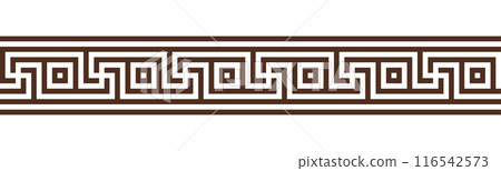 Greece ornament with repeated geometric motif Greece ornament with repeated geometric motif 116542573